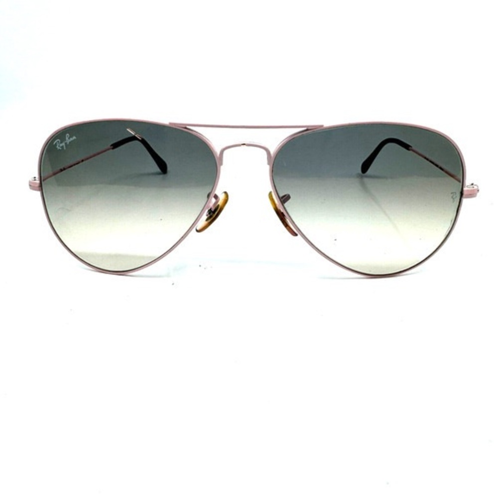 RAY BAN RB3025 Aviator Sunglasses PINK METALLIC FRAMES Gray Lens H11832